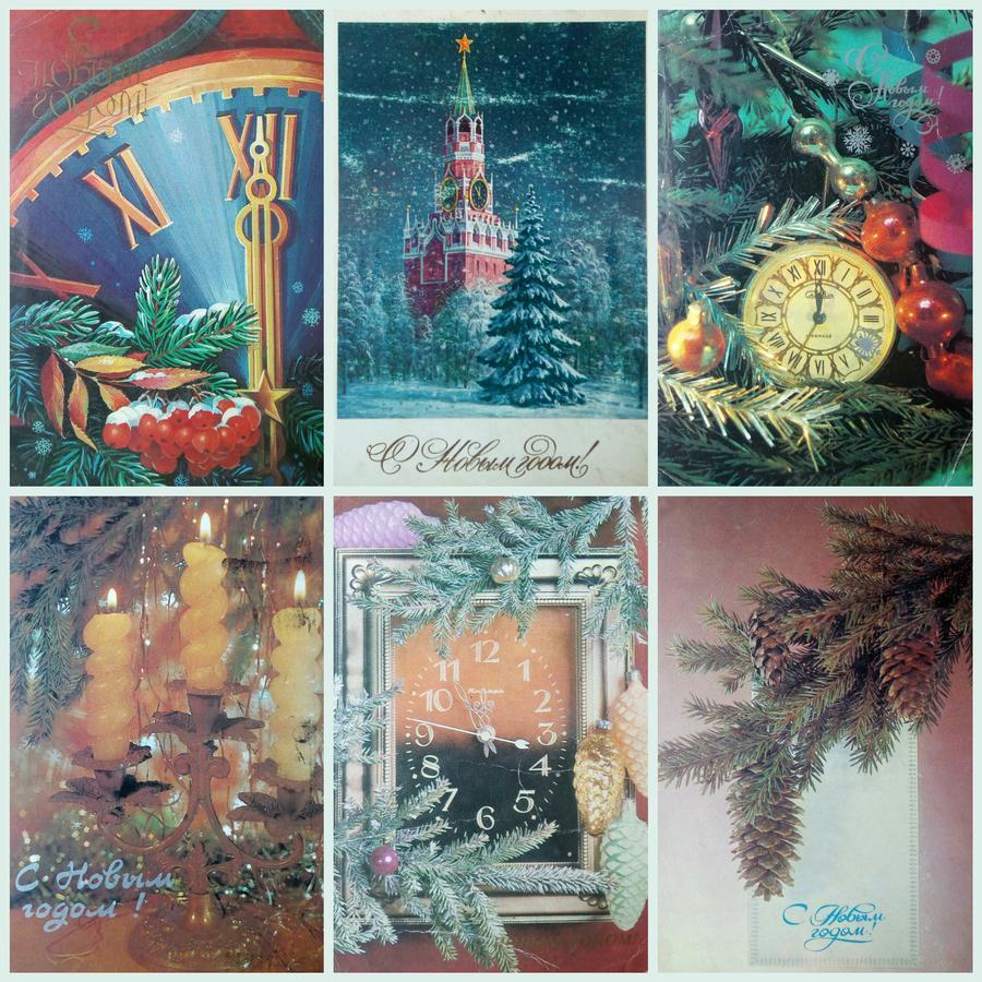 открытки с Новым Годом СССР картинки
