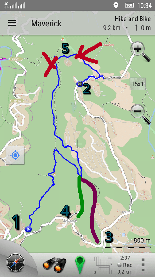 Карта горы Овсянникова