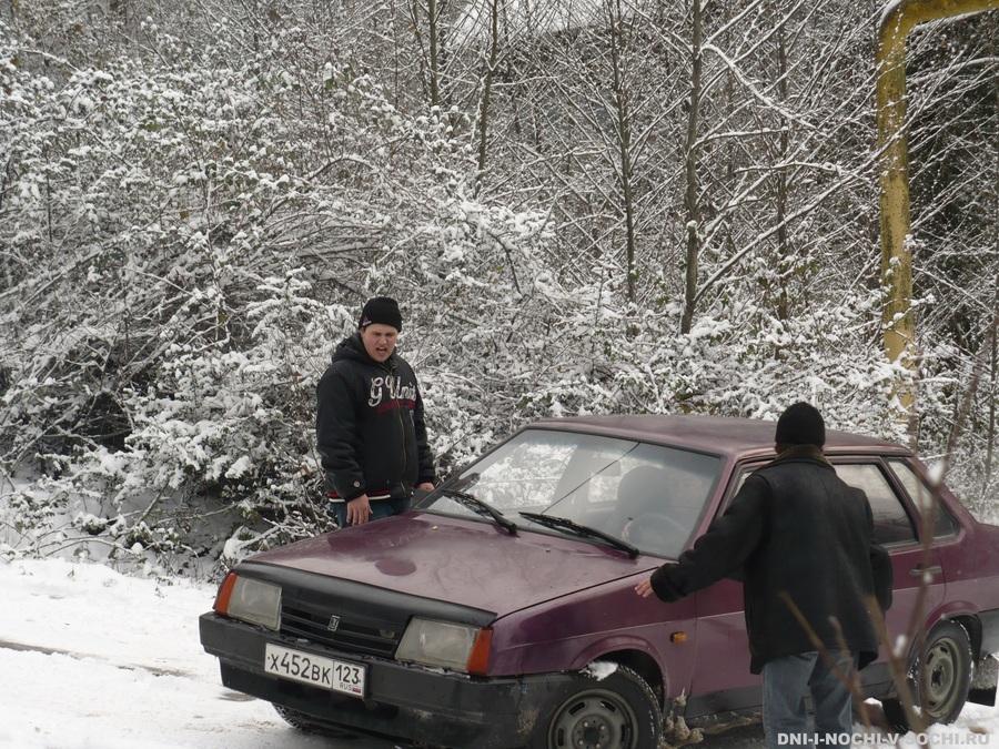 снег в Сочи картинки