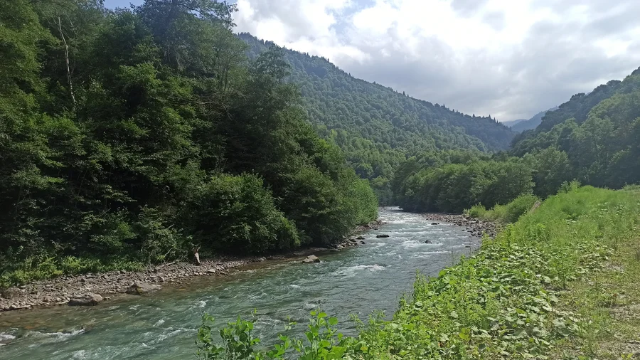 Река Малая Лаба 1 Через перевал Аишха к Чёрному морю